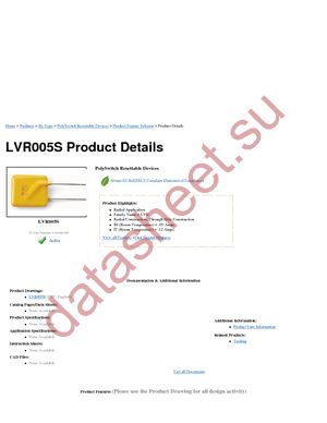 LVR005S datasheet  